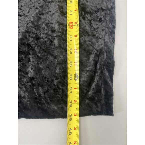 VTG Molly Malloy Velvet Dress 16 Black Crushed Velvet Beaded Whimsi Goth Witchy - Picture 11 of 14